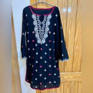 Beechtree Black Casual Long Sleeve Dress